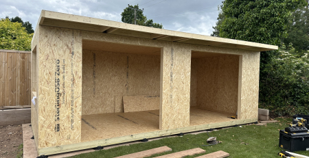 SIPs Studio on shed mate feet